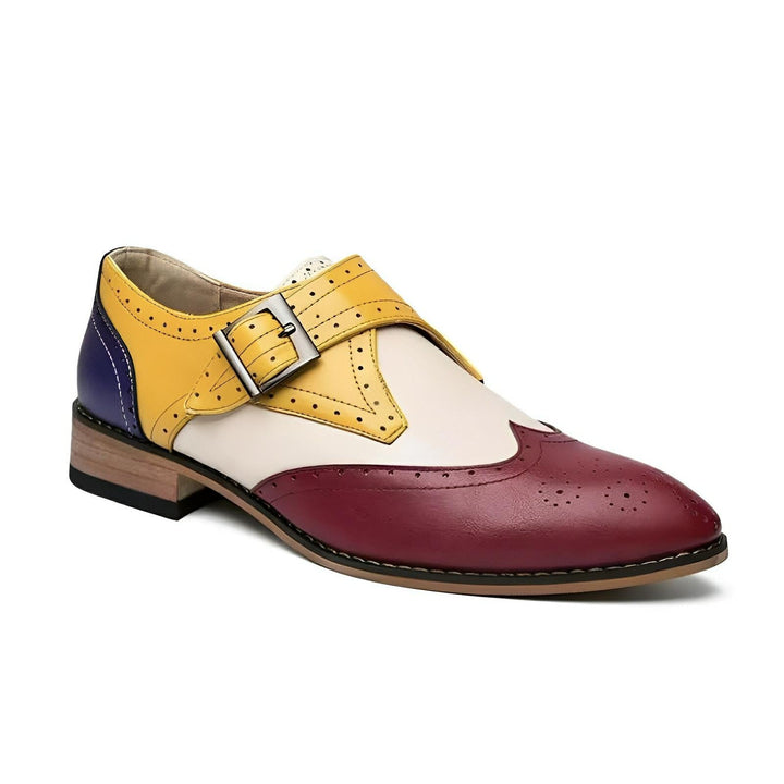 Radcliffe Monk Strap Oxfords Wynston Duke Red 6.5 