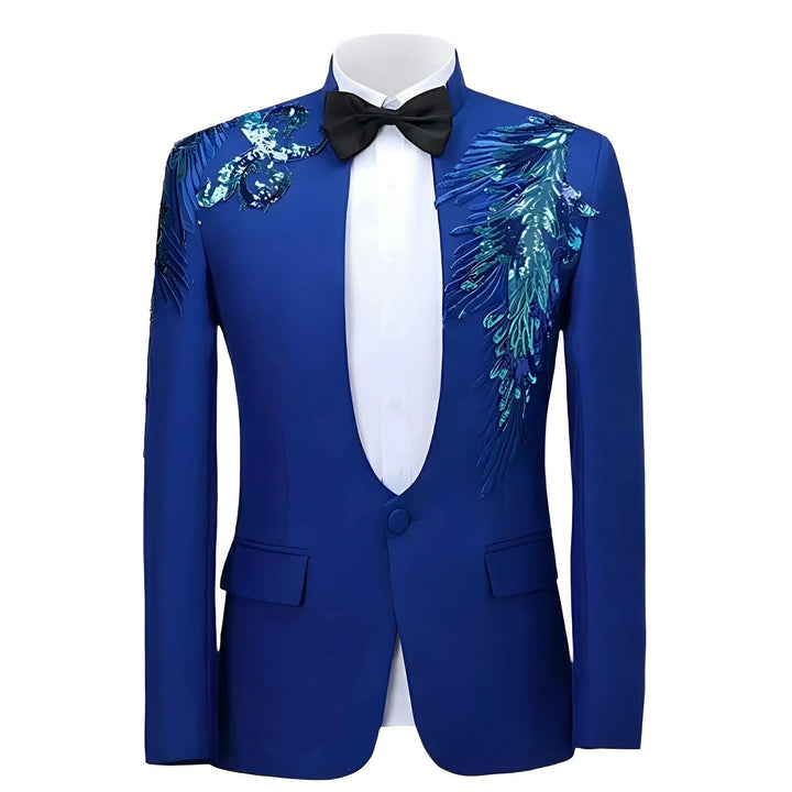 Ravenscroft Embroidered Blazer Wynston Duke Blue 2XS 