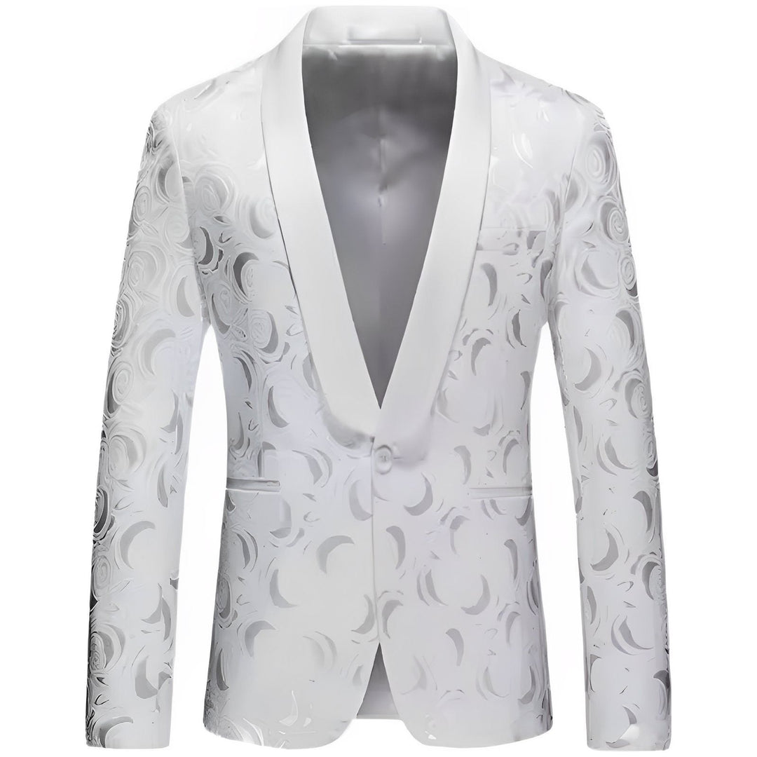 Remington Jacquard Blazer Wynston Duke White XS 