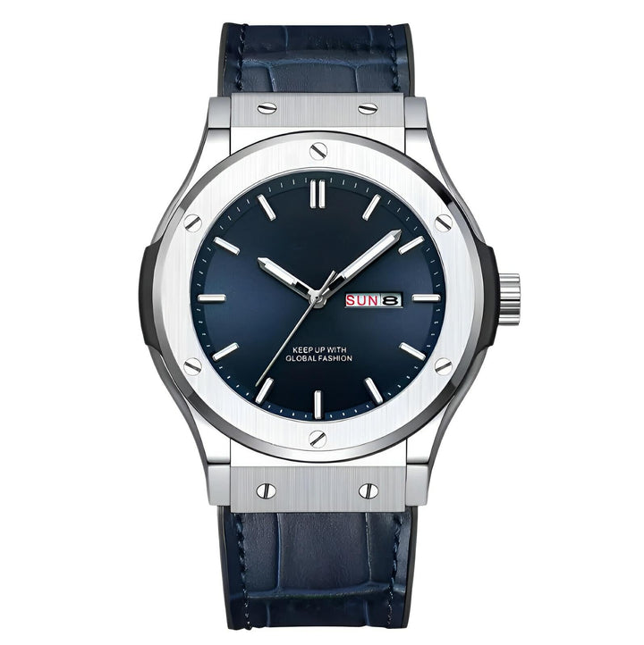 Renault Quartz Watch Wynston Duke Silver Blue 