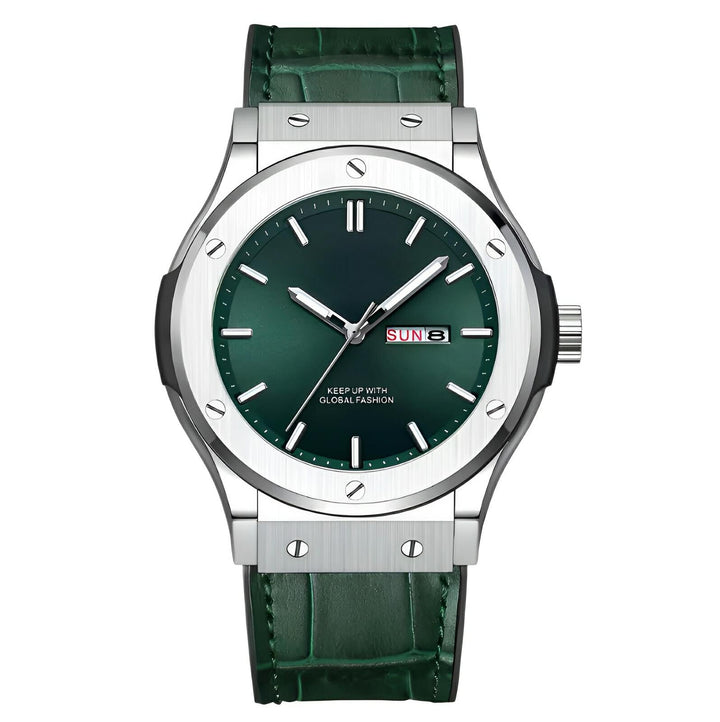 Renault Quartz Watch Wynston Duke Silver Green 