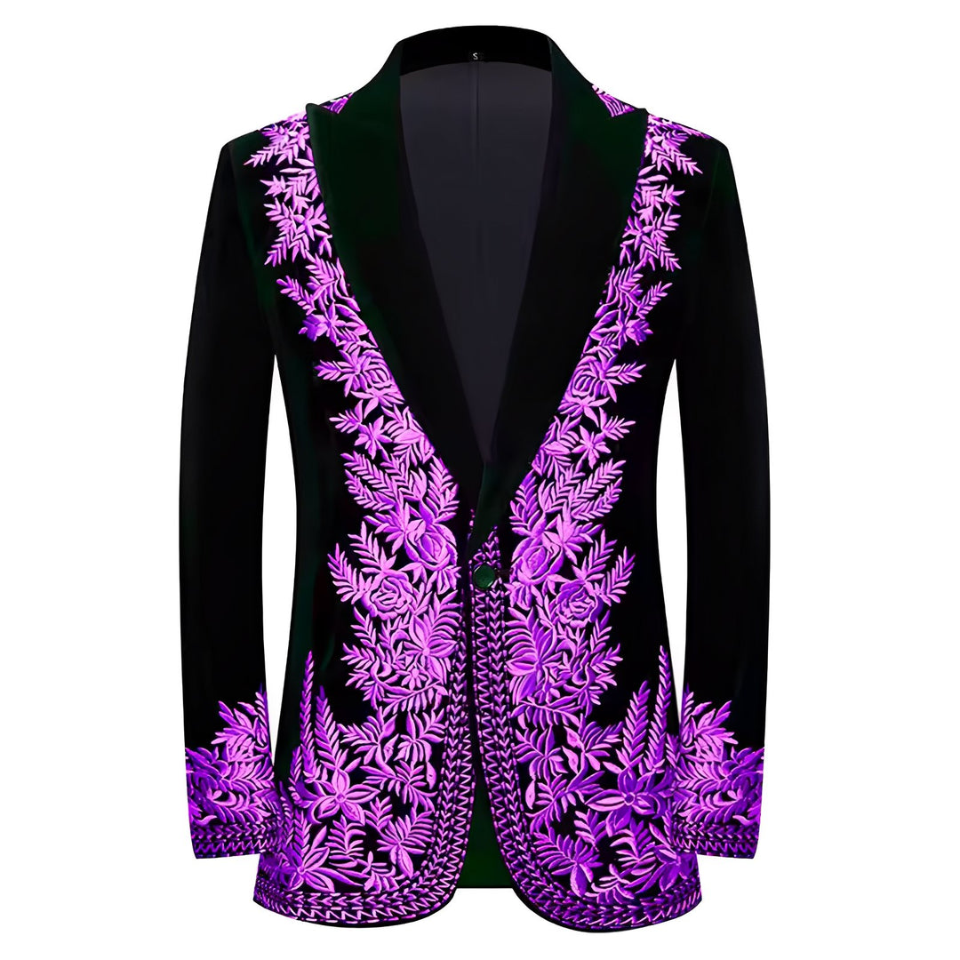 St. Aubyn Velvet Blazer Wynston Duke Purple 36R 