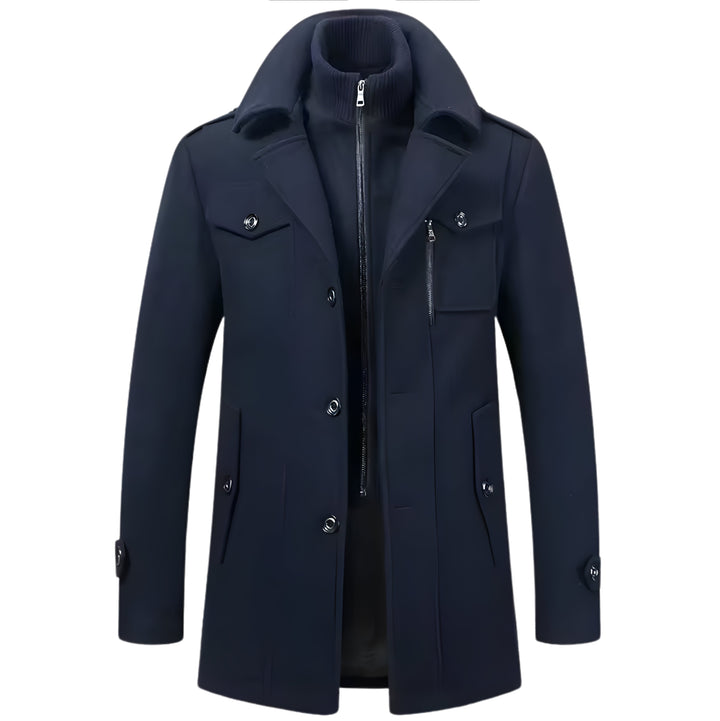 Sterling Overcoat Watson Duke Navy Blue S 