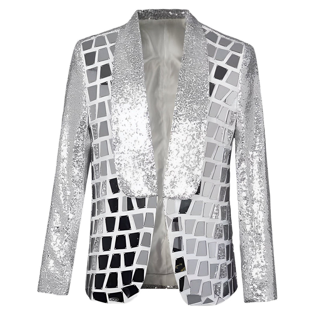 Sterling Sequin Blazer Wynston Duke XS 