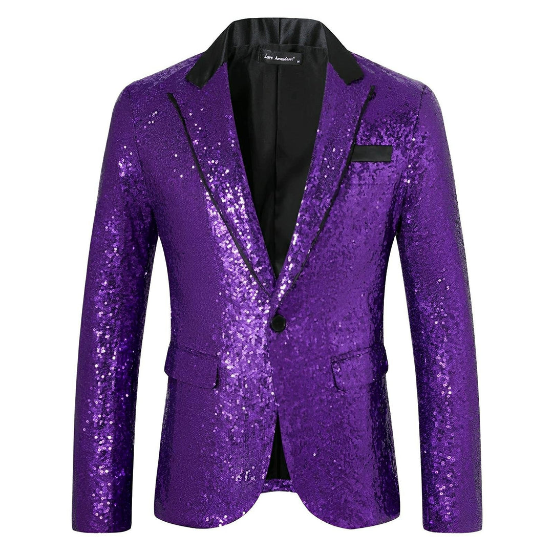 Vail Sequin Blazer Wynston Duke Purple S 