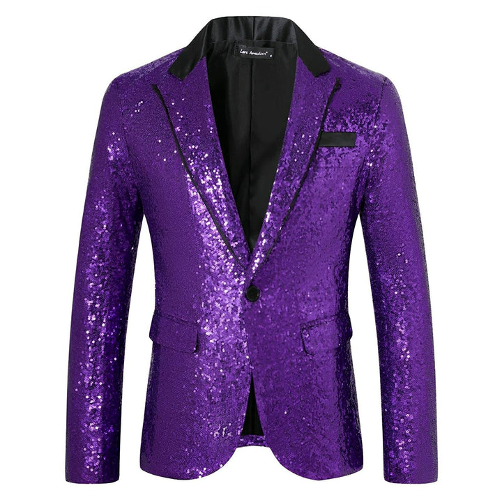 Vail Sequin Blazer Wynston Duke Purple S 