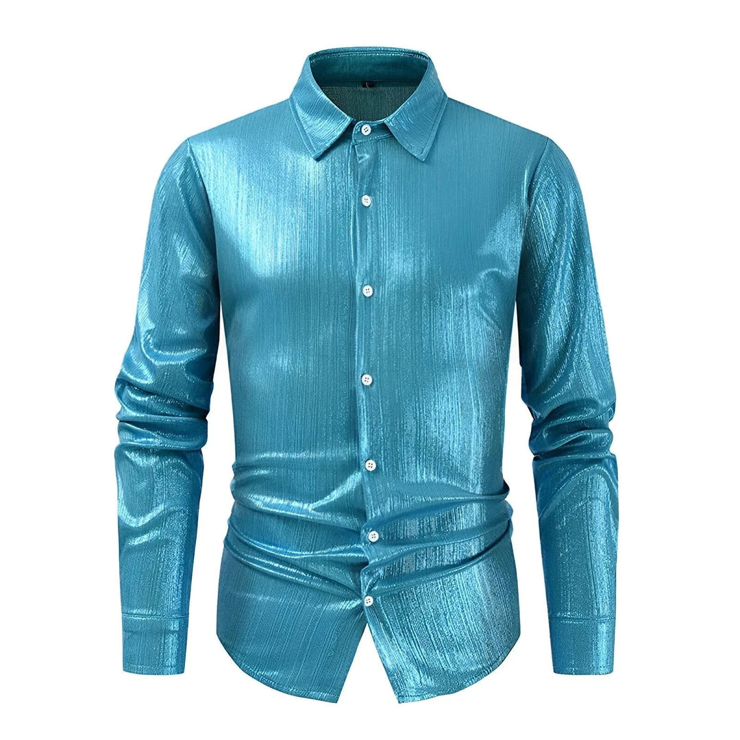 Vincente Silk Shirt Wynston Duke Blue S 