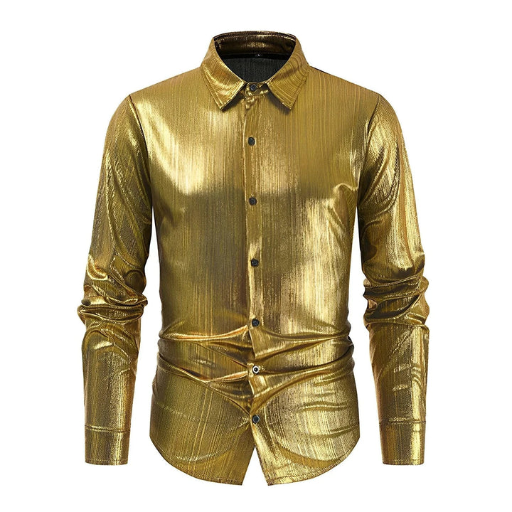 Vincente Silk Shirt Wynston Duke Gold S 