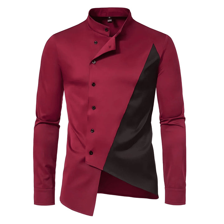 Wainwright Asymmetric Shirt Wynston Duke Wine S 