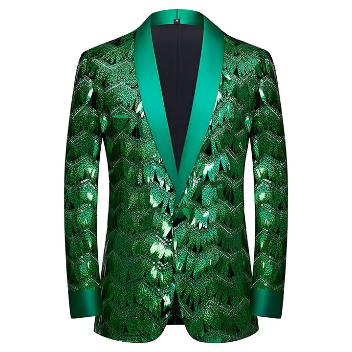Waldorf Sequin Blazer Wynston Duke Green XS 