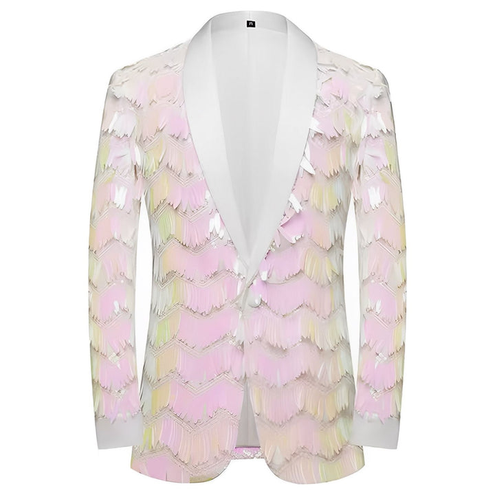 Waldorf Sequin Blazer Wynston Duke White XS 