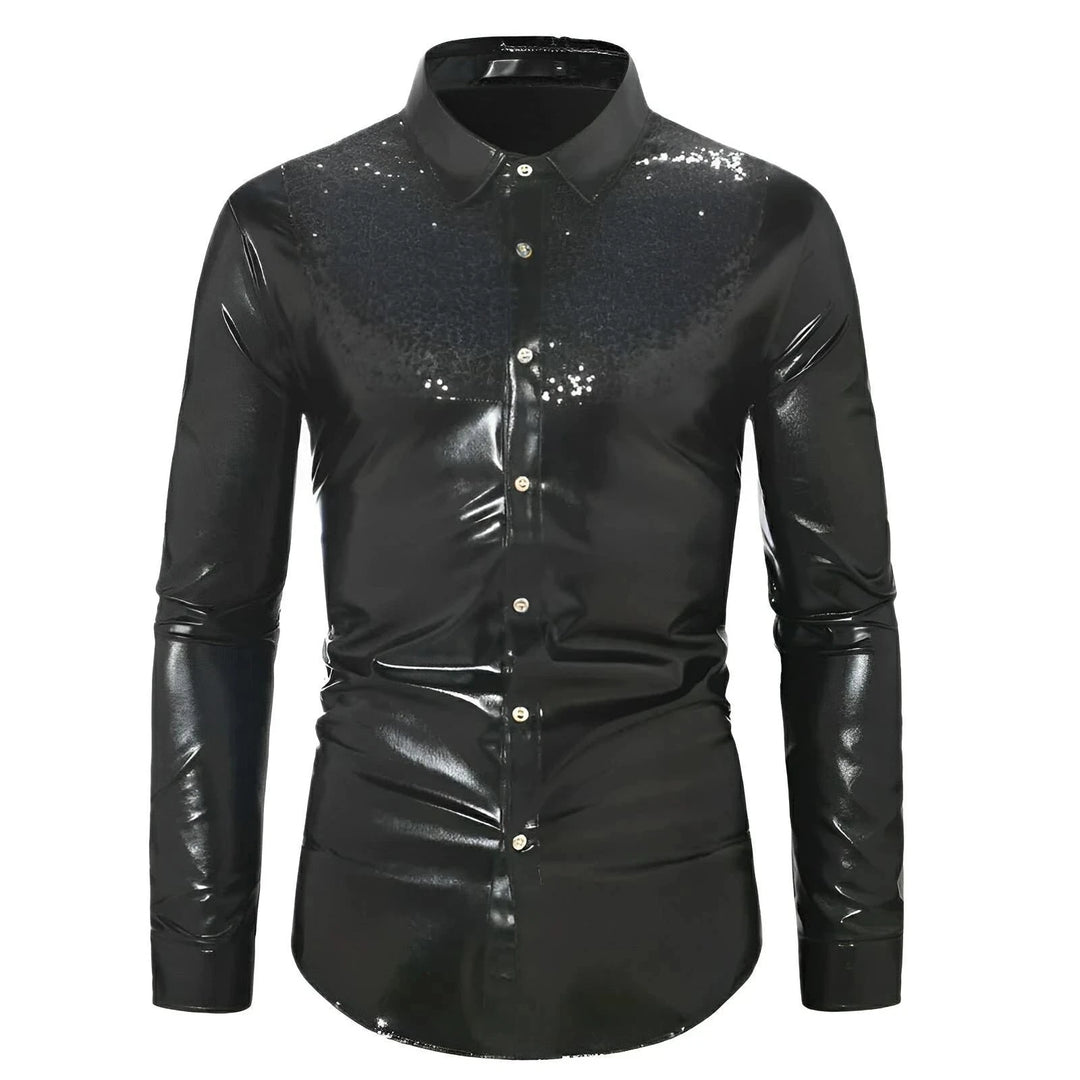Wetherby Sequin Shirt Wynston Duke Black S 
