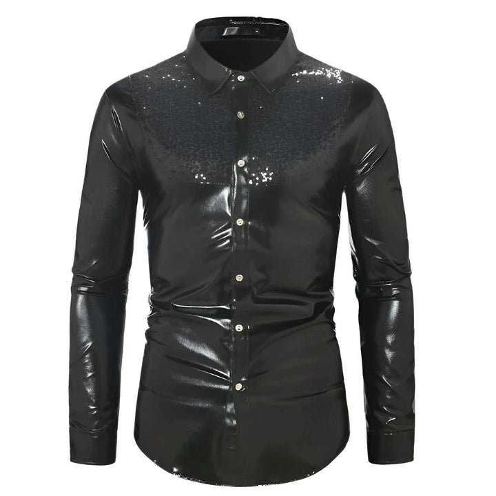 Wetherby Sequin Shirt Wynston Duke Black S 