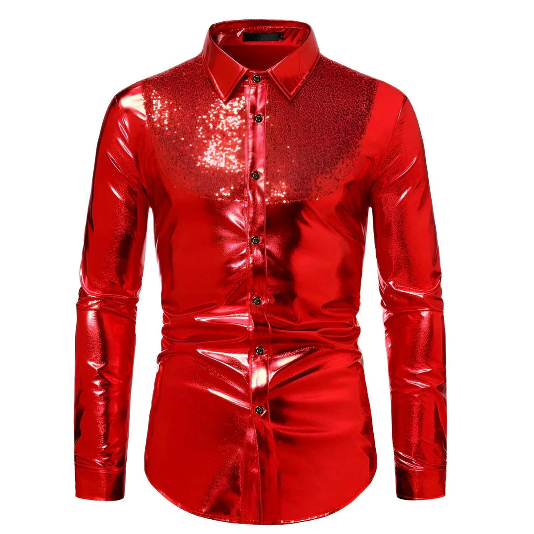 Wetherby Sequin Shirt Wynston Duke Red S 