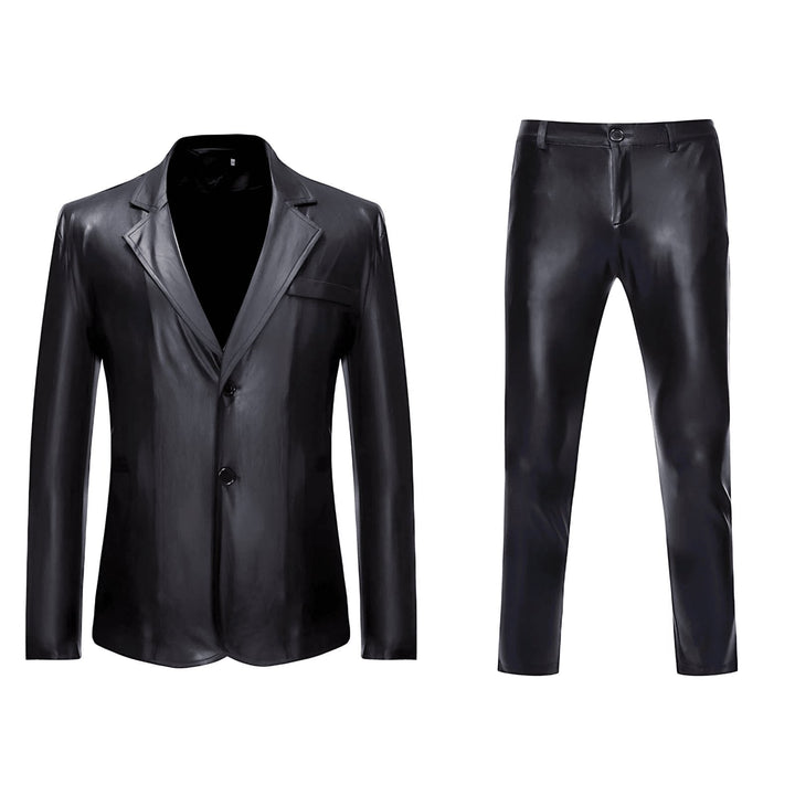 Zane Patent Leather Suit Wynston Duke Black XS 